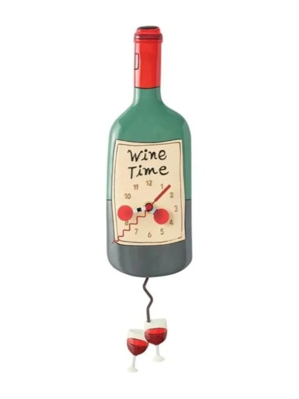 Allen Design Time For Wine Clock.